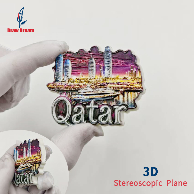 Home Decor Qatar - 카타르 3D 냉장고 자석 1개, 도시