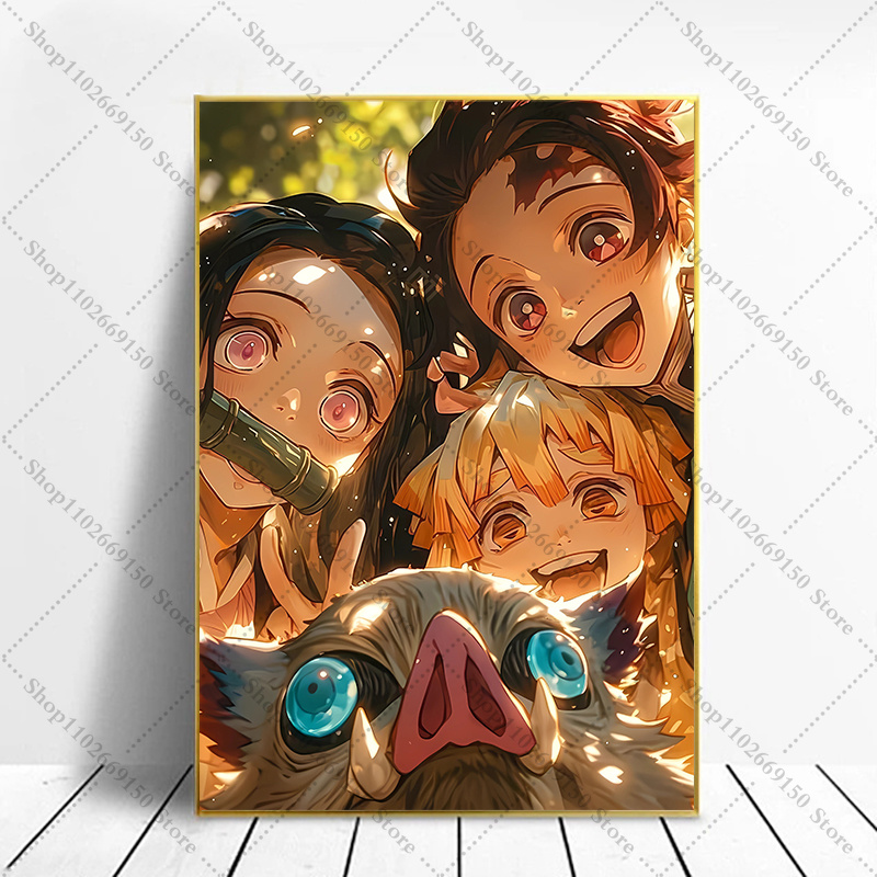 Home Decor Canvas - 애니메이션 창의적인 그림 홈 데코 액세서리