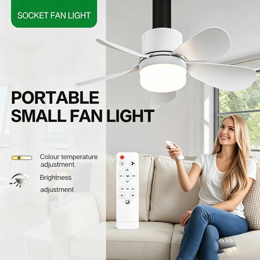 Home Decor Lighting - 리모컨이 있는 소켓 팬 조명, LED가