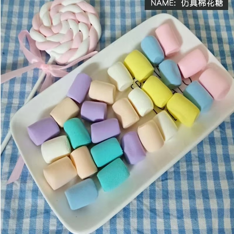 Home Decor From Clay - 점토로 만든 가짜 마시멜로 디저트 모델