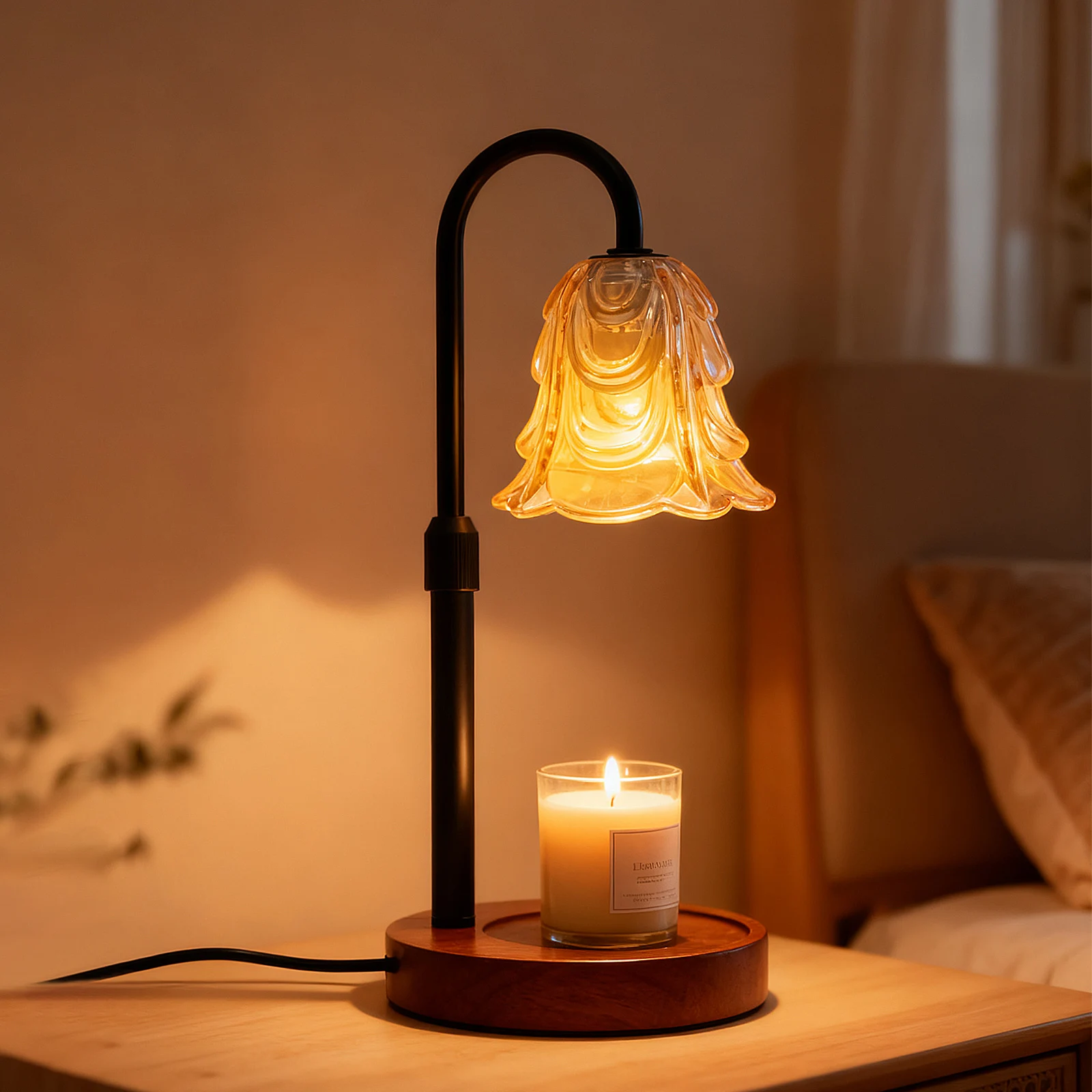 Home Decor Uk - 디머블 플라워 캔들 워머 램프 영국