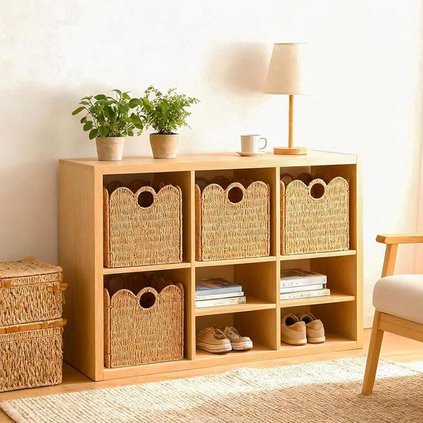 Home Decor Hampers - 수제 DIY 데코 종이 로프 바구니,