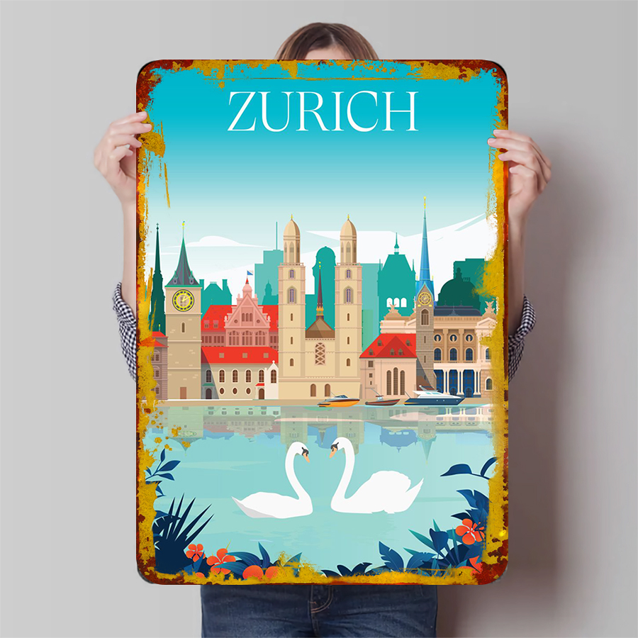 Home Decor Zurich - 호수 전망이 있는 취리히 시티 스카이