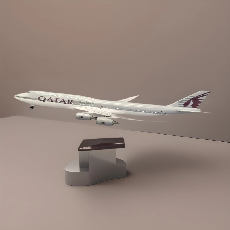 Home Decor Qatar - B747 비행기 모델 1:130 스케일 항공기