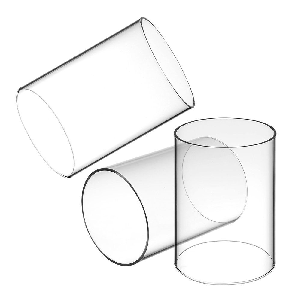 Home Decor Organizer - 3개입 유리 커버 투명 실린더 슬리브