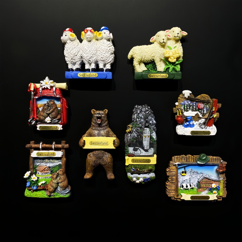 Home Decor Zurich - 베른 취리히 스위스 3D 냉장고 자석