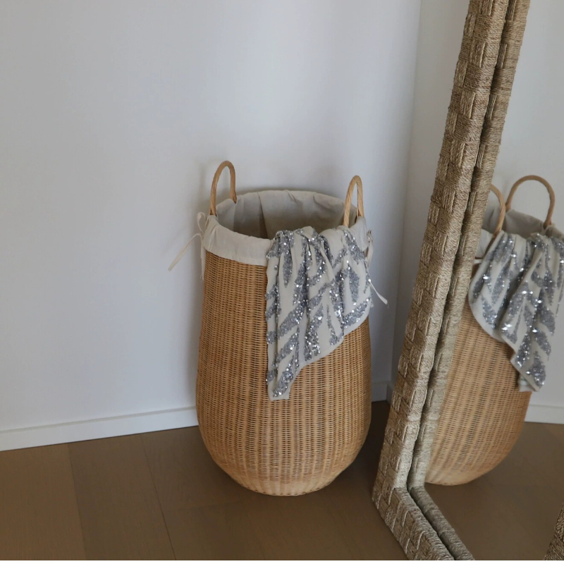 Home Decor Hampers - 인스타 감성 라탄 빨래 바구니, 침실용