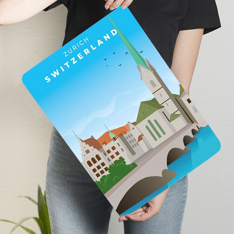 유럽 랜드마크인 제네바 스위스 도시 풍경 금속 벽 예술 - Home Decor Zurich 리뷰 및 가격
