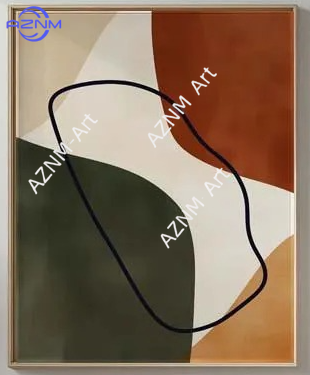 1/2개 세트 미드센추리 모던 벽 장식 세트, 추상 테 - Home Decor Minimal 리뷰 및 가격