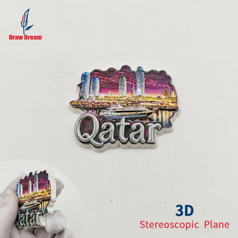 카타르 3D 냉장고 자석 1개, 도시 위에서 촬영한 세 - Home Decor Qatar 리뷰 및 가격