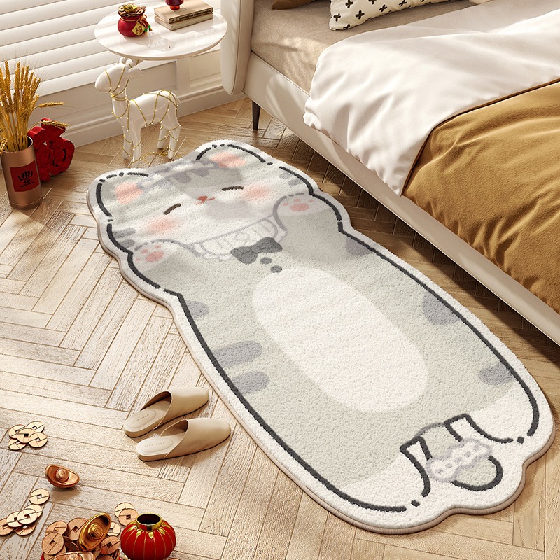 귀여운 고양이 카펫 침실 침대 옆 바닥 매트 러너 러그 - Home Decor Online Free 리뷰 및 가격