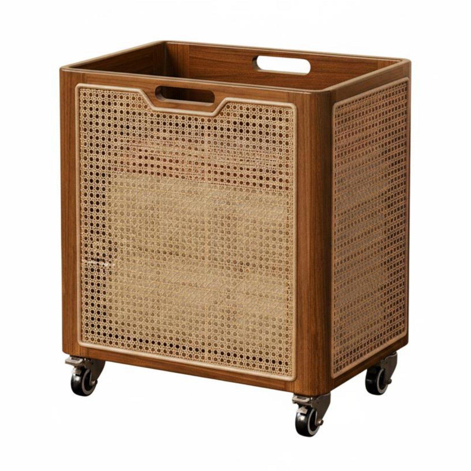 나무 세탁 바구니, 장식용 보헤미안 스타일, 이동이 간 - Home Decor Hampers 리뷰 및 가격