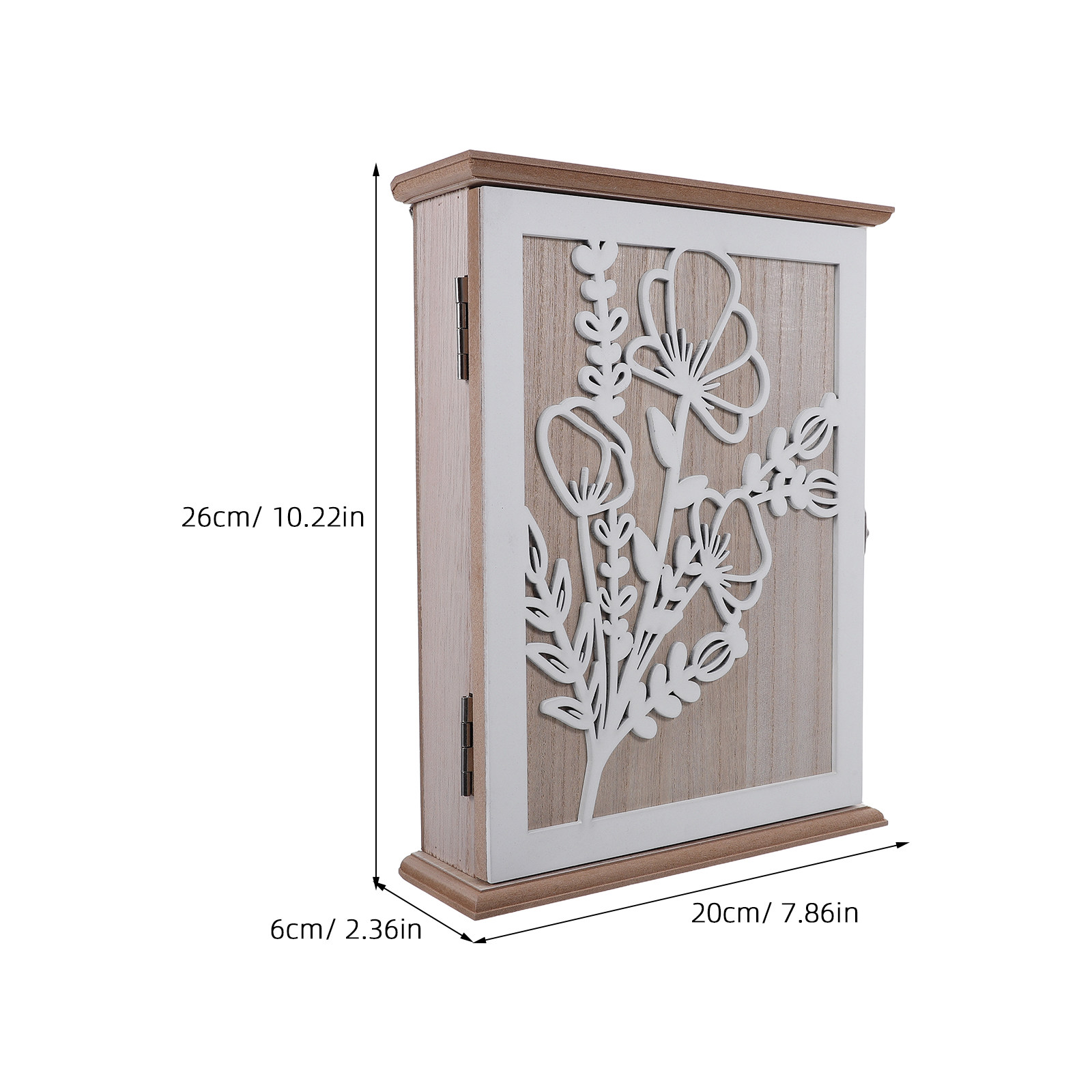 나무 열쇠 보관함 벽걸이 장식 캐비닛 꽃무늬 조각 정리 - Home Decor Organizer 리뷰 및 가격