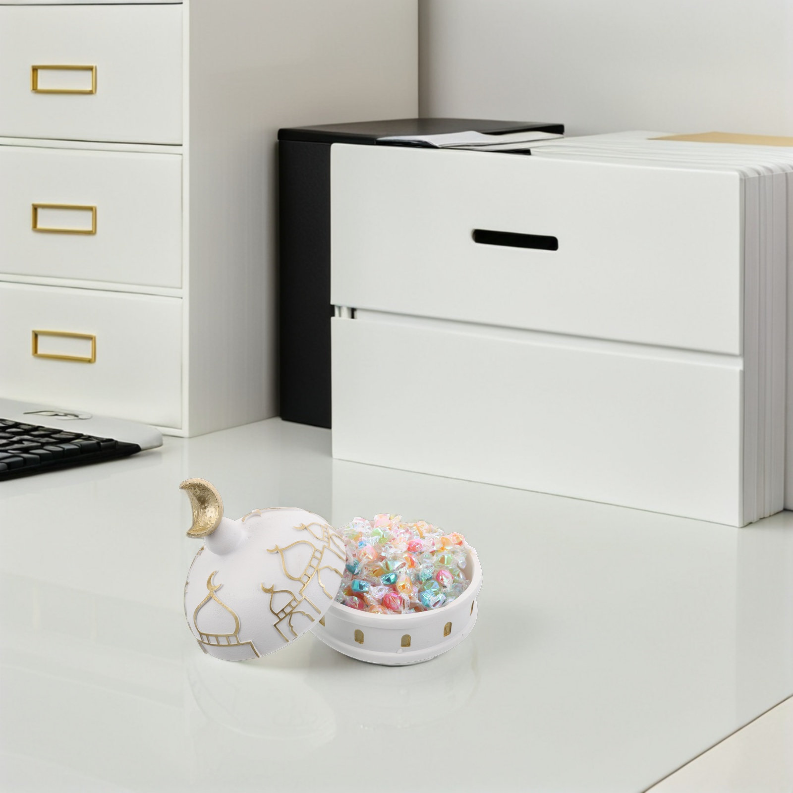 이슬람 테이블 장식용 레진 이드 무바라크 디자인 라마단 - Home Decor Organizer 리뷰 및 가격