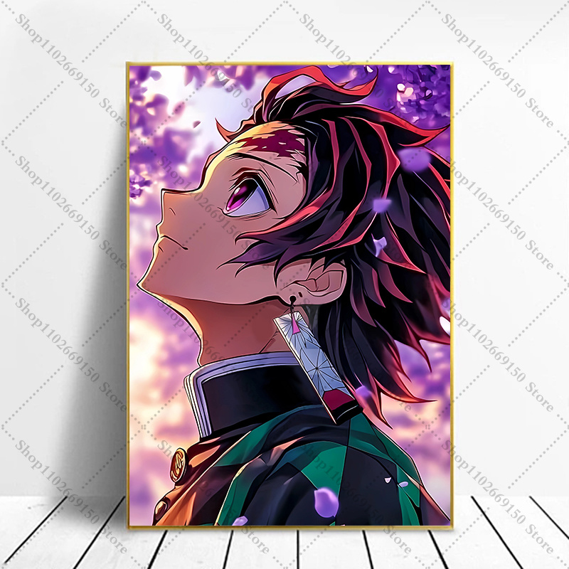 애니메이션 창의적인 그림 홈 데코 액세서리 데몬 슬레이 - Home Decor Canvas 리뷰 및 가격