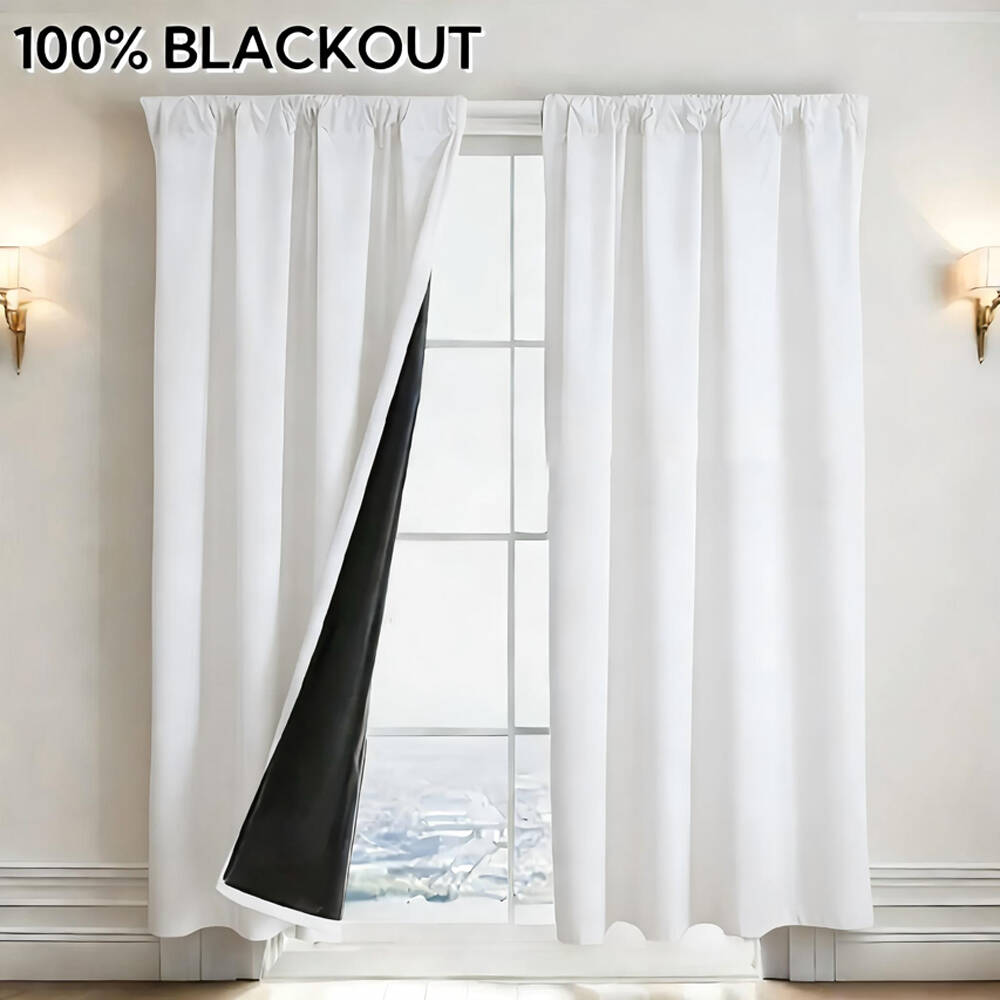 1개 100% 암막 커튼, 블랙 백킹, 다양한 색상의  - Home Decor Wall Panels 리뷰 및 가격