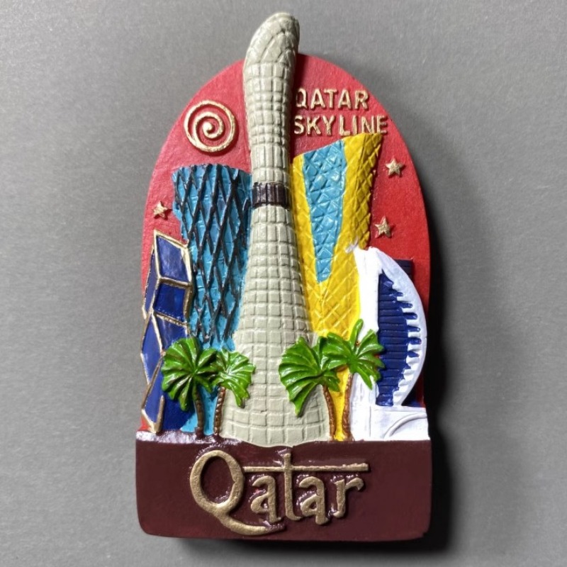 카타르 냉장고 자석, 중동 여행 기념품 냉장고 스티커, - Home Decor Qatar 리뷰 및 가격