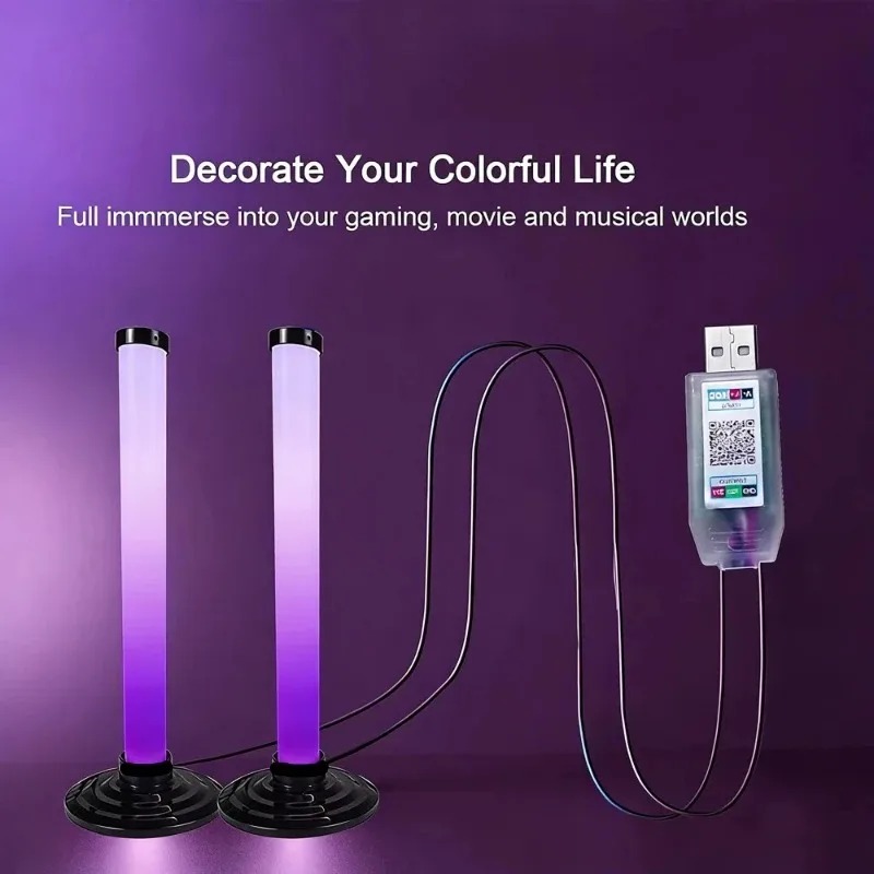 RGB LED 라이트 바 USB 전원, 블루투스 앱 원 - Home Decor Lighting 리뷰 및 가격