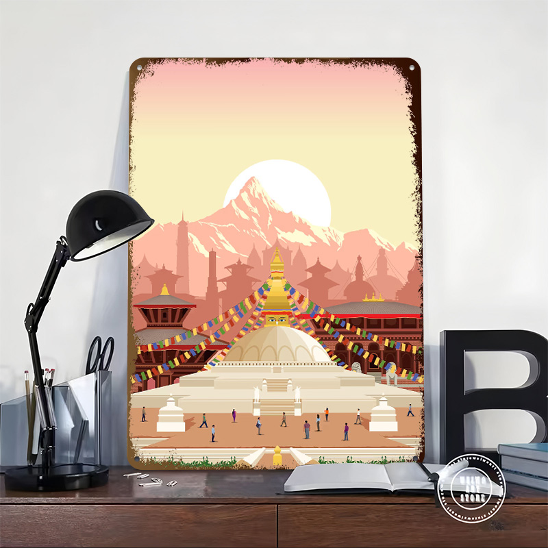 카트만두 여행 프린트 포스터 맞춤형 레트로 벽 예술 빈 - Home Decor Kathmandu 리뷰 및 가격
