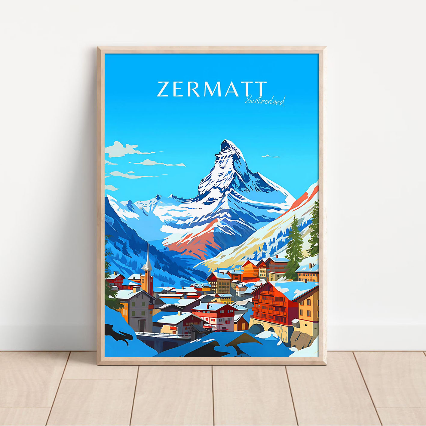 스위스 알프스 겨울 풍경 캔버스 페인팅 취리히 제르마트 - Home Decor Zurich 리뷰 및 가격