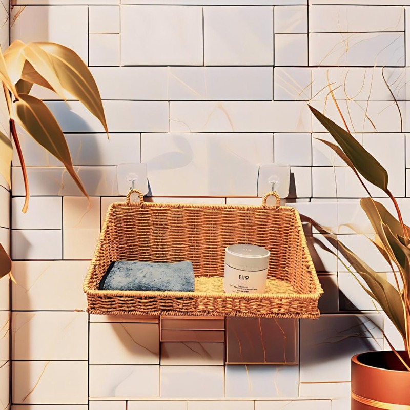 짠 라탄 걸이형 수납 바구니, 벽걸이형 햄퍼, 주방 가 - Home Decor Hampers 리뷰 및 가격