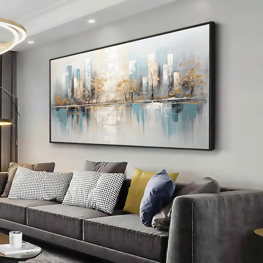 프레임 없는 현대 추상 캔버스 아트 - 프레임 없는 기 - Home Decor Minimal 리뷰 및 가격