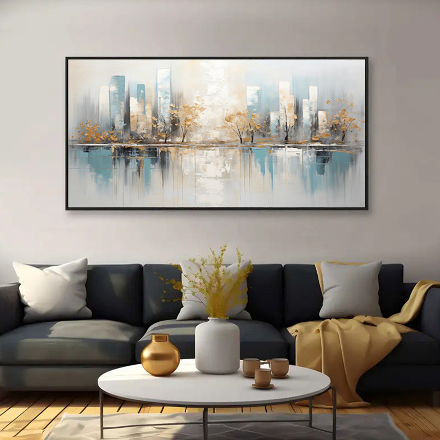 프레임 없는 현대 추상 캔버스 아트 - 프레임 없는 기 - Home Decor Minimal 리뷰 및 가격