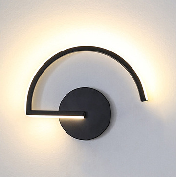 현대적인 북유럽 LED 벽등, 미니멀리스트 블랙 기하학 - Home Decor Lighting 리뷰 및 가격