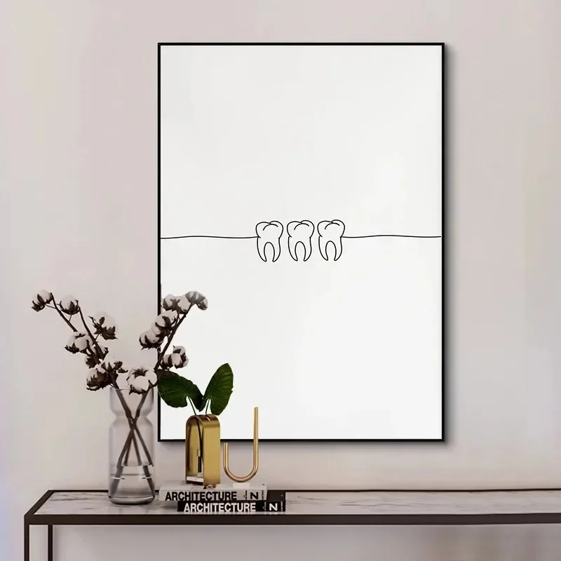 캔버스 그림 벽 예술 미니멀리스트 블랙 치아 라인 포스 - Home Decor Minimal 리뷰 및 가격