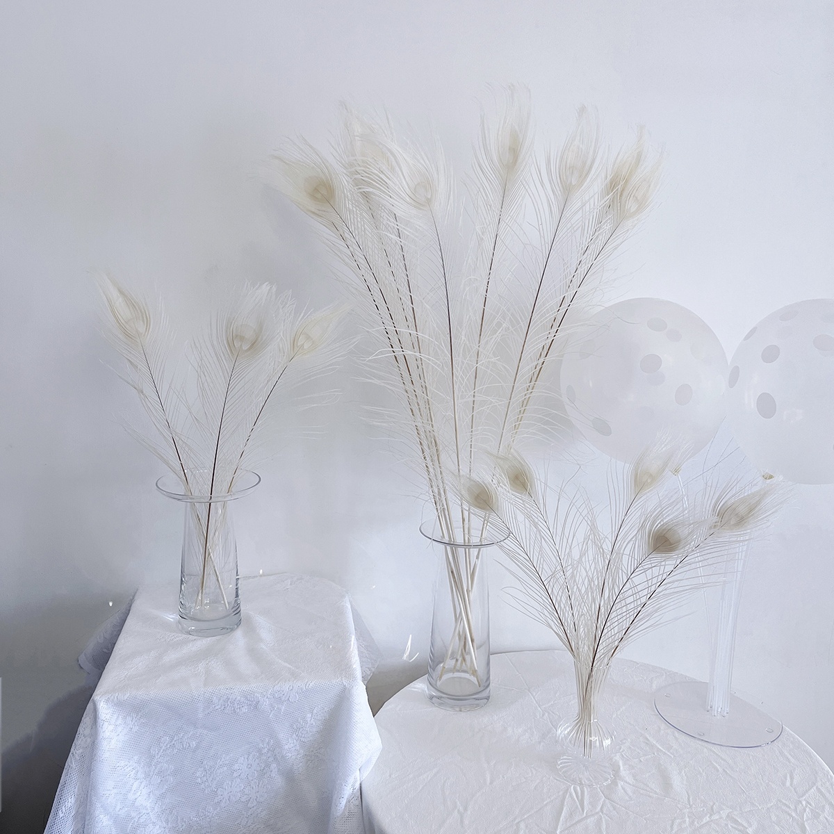 만다라 천연 깃털 화이트 공작 꼬리 장식품 홈 데코레이 - Home Decor Simulator 리뷰 및 가격