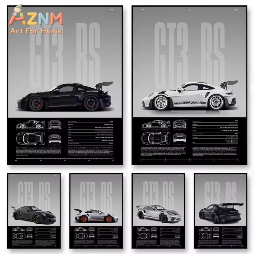 1pc 미니멀리스트 911 GT3-RS 718 GT4  - Home Decor Minimal 리뷰 및 가격