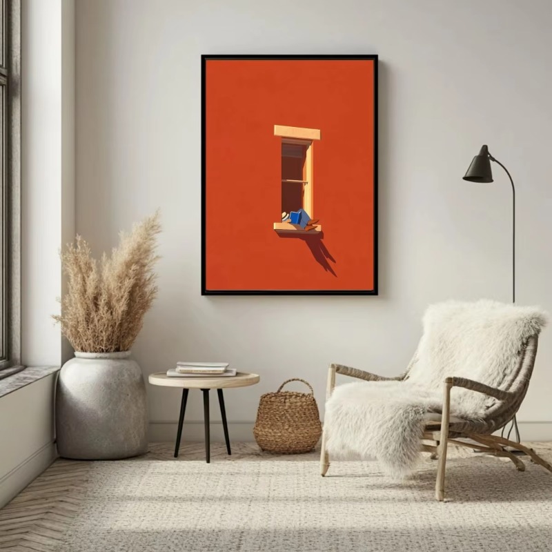 빈티지 대담한 디자인의 다리들 창문 캔버스 프린트 포스 - Home Decor Minimal 리뷰 및 가격