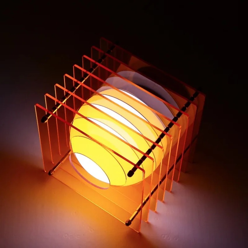DIY 달 모양 램프 아크릴 천겹 램프 데스크탑 장식품 - Home Decor Lighting 리뷰 및 가격