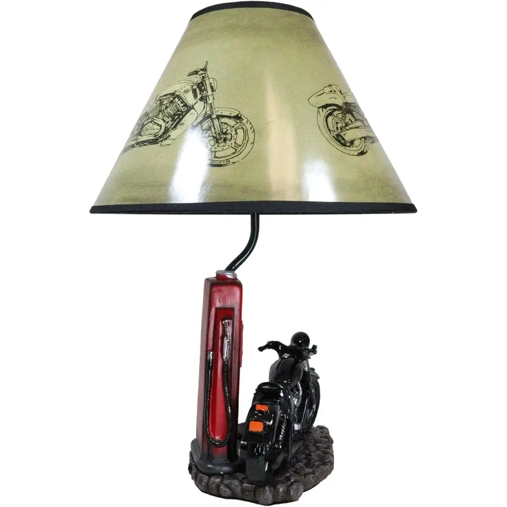 빈티지 레트로 블랙 오토바이 가스 펌프 데스크 램프(갓 - Home Decor Light 리뷰 및 가격