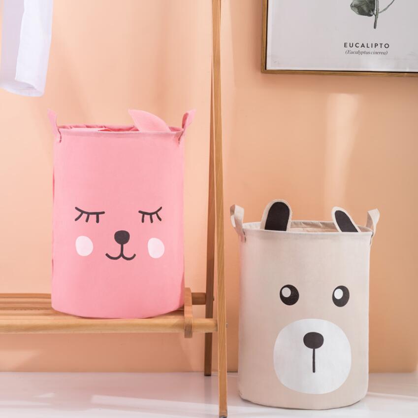 만화 토끼 귀 곰 세탁 바구니 옷 보관 바구니, 홈 인 - Home Decor Hampers 리뷰 및 가격