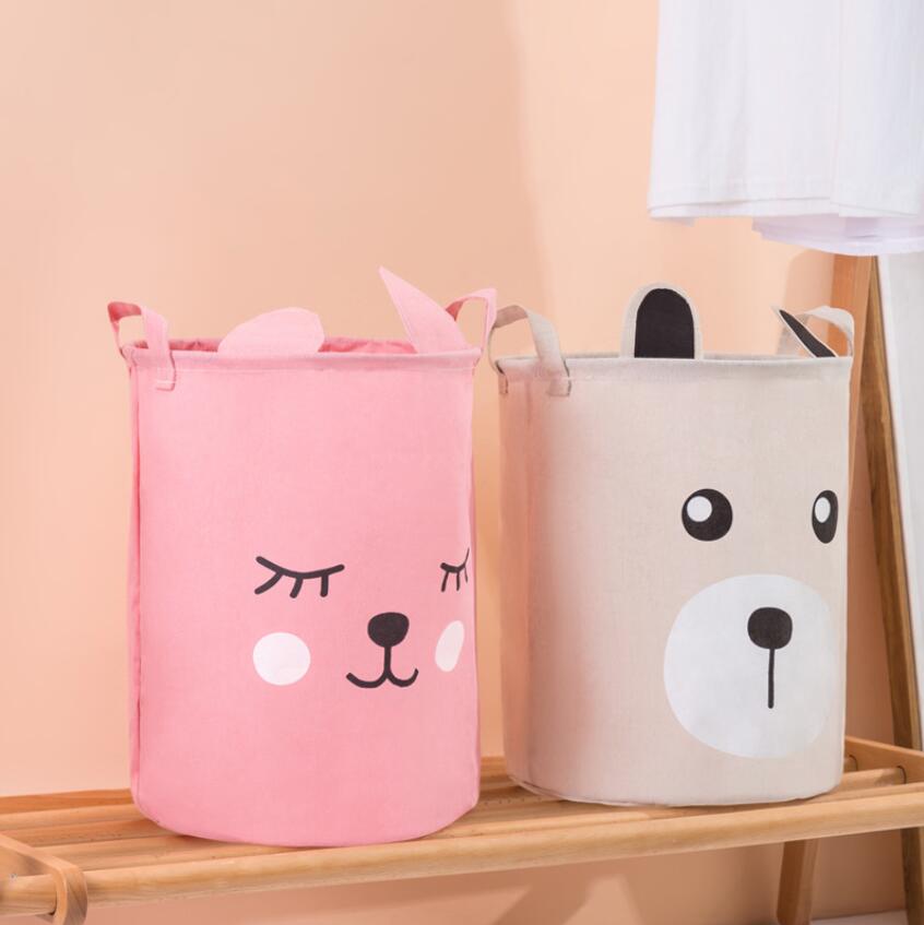 만화 토끼 귀 곰 세탁 바구니 옷 보관 바구니, 홈 인 - Home Decor Hampers 리뷰 및 가격