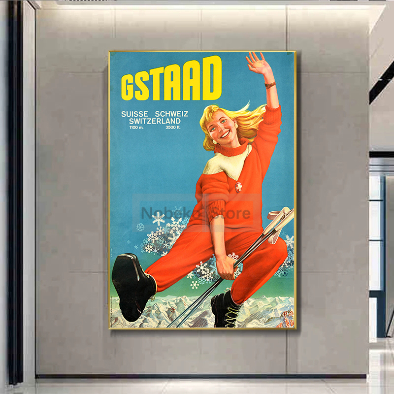 스위스 빈티지 여행 포스터, Zermatt Zurich - Home Decor Zurich 리뷰 및 가격
