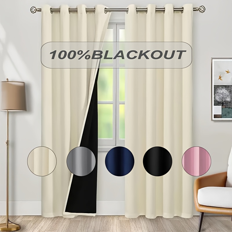 1개 100% 암막 커튼, 블랙 백킹, 다양한 색상의  - Home Decor Wall Panels 리뷰 및 가격
