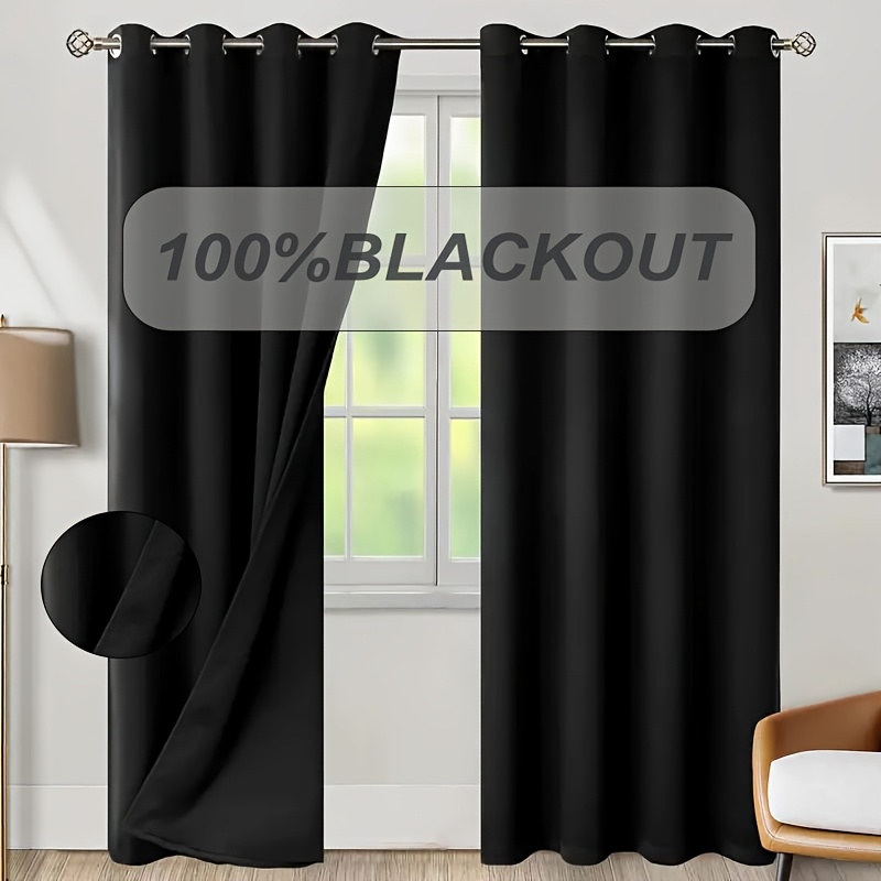 1개 100% 암막 커튼, 블랙 백킹, 다양한 색상의  - Home Decor Wall Panels 리뷰 및 가격