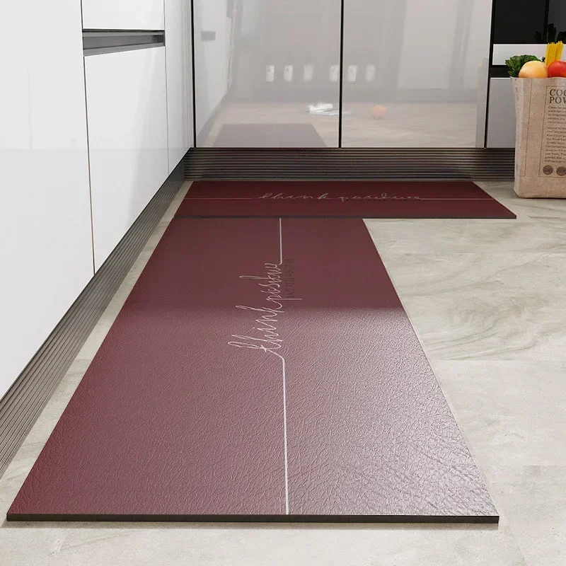 주방 바닥 매트 PVC 가죽 방수 카펫 홈 데코레이션  - Home Decor Online Free 리뷰 및 가격